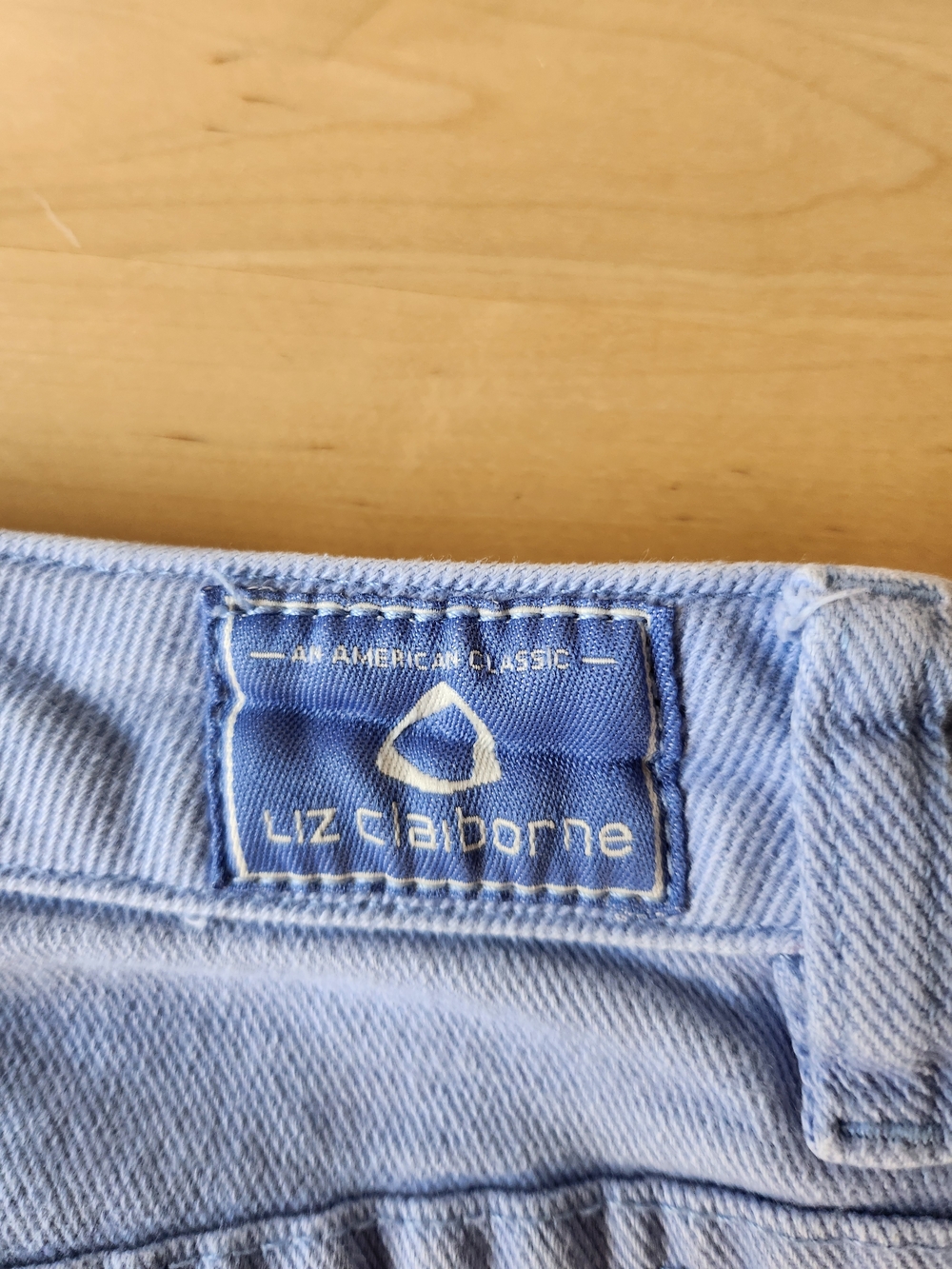 Liz Claiborne Periwinkle Pastel Blue Straight-Leg Jeans - Picture 4 of 7